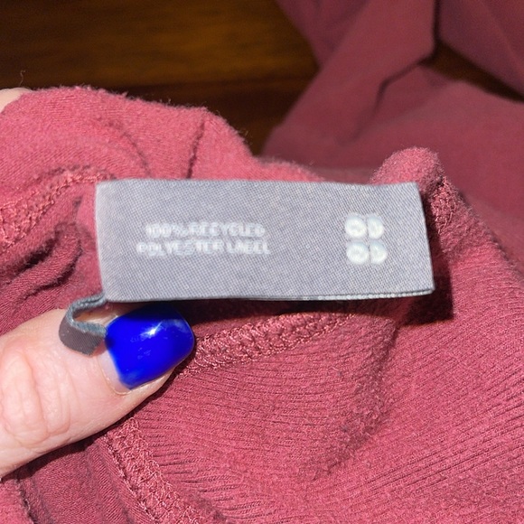 Sweaty Betty London Scuba Hoodie Tunic Sweatshirt Women Maroon Red Jacke… - Picture 12 of 15